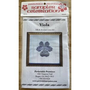 Periwinkle‎ Promises Sampler Celebration VIOLA Silk & Linen Kit W/ Beads